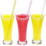 11 Inch Reusable  Plastic Straws,Replacement Glitter Sparkle Drinking Straws for 24 oz-40 oz Mason Jars/Tumblers,Set of 12 with Cleaning Brush(12color,11inch)