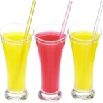 11 Inch Reusable  Plastic Straws,Replacement Glitter Sparkle Drinking Straws for 24 oz-40 oz Mason Jars/Tumblers,Set of 12 with Cleaning Brush(12color,11inch)