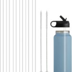 6pcs Replacement Straws Reusable Drinking Starws for  ,  and , Plastic Straws with 2pc Cleaning Brushes  accessories,Daily Drinking Straws, -free