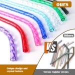 Reusable Straws for  Replacement,12 Inch Plastic Long Straw for 40 30 oz Tumbler,Colorful Hard Drinking Straws for ,10mm Large Wide Water Bottle Straw for  Accessories - Image 2