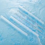 8 Pieces 6.7 Inch Replacement Straws Set for 12 Oz, 16 Oz, 18 oz and 20 oz Bottle with 4 Pieces Straw Cleaning Brushes for Wide Mouth Bottle Accessories - Image 2